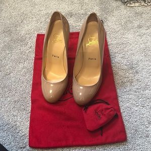 Nude Louboutin heels